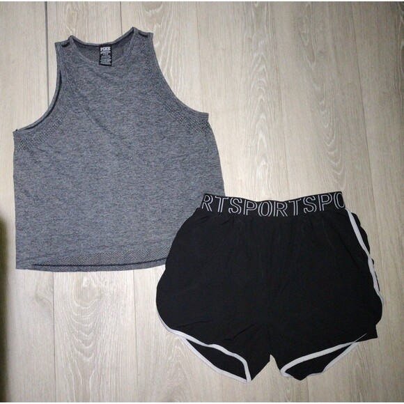 Victoria's Secret Pants - Woman's ActiveWear 2-Piece Bundle - VS Seamless Top & Shorts - Size M/L